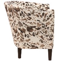 81-1CWNTROGA Cow Natural Tub Chair-3