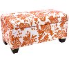 8802STGRDBRDORNOGA Garden Bird Orange Storage Bench-1