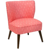 98-1SPRSTRCRLOGA Sprint Stripe Coral Curved Armless Chair