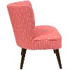 98-1SPRSTRCRLOGA Sprint Stripe Coral Curved Armless Chair-2