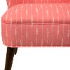 98-1SPRSTRCRLOGA Sprint Stripe Coral Curved Armless Chair-5