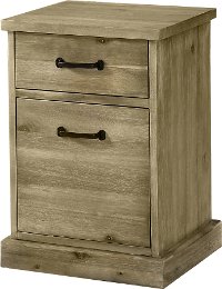 Rustic Wood Chair Side Table - Napa