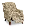 Beige Traditional High-Leg Pushback Recliner - Sandlewood