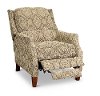 Beige Traditional High-Leg Pushback Recliner - Sandlewood