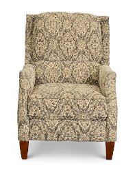 Beige Traditional High-Leg Pushback Recliner - Sandlewood-2