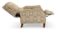 Beige Traditional High-Leg Pushback Recliner - Sandlewood-3