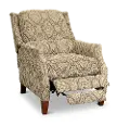Sandlewood Beige High-Leg Pushback Recliner