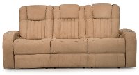 Veritas Saddle Tan Power Reclining Sofa - Transformer