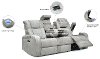 Veritas Gray Power Reclining Sofa - Transformer-3