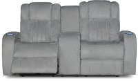 Veritas Gray Power Reclining Loveseat - Transformer
