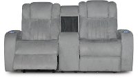 Veritas Gray Power Reclining Loveseat - Transformer-2