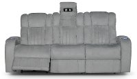 Veritas Gray Power Reclining Living Room Set - Transformer-2
