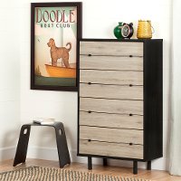 10502 Rustic Oak 4 Drawer Chest - Morice
