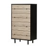 10502 Rustic Oak 4 Drawer Chest - Morice -2