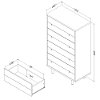 10502 Rustic Oak 4 Drawer Chest - Morice -4