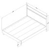 10530 Rustic Oak Platform Bed with Headboard - Morice -6