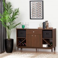 10522 Brown Walnut Sideboard Storage Cabinet - Olly