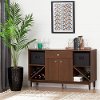 10522 Brown Walnut Sideboard Storage Cabinet - Olly