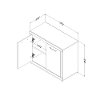 10485 Weathered Oak Storage Cabinet - Kanji -4