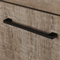 10486 Weathered Oak 3 Shelf Bookcase with Door - Kanji -5