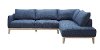 Modern Blue 2 Piece Sectional Sofa - Flanigan-2