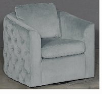 637-14/ABNSEV Abbington Seven Sea Gray-Blue Swivel Chair - Bombay