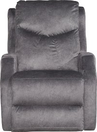Slate Gray Power Rocker Recliner - Tip Top