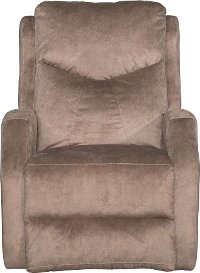 Cocoa Brown Power Rocker Recliner - Tip Top