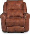 Alfresco Rustico Brown Leather-Match Power Recliner - Producer-1