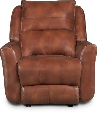 Alfresco Rustico Brown Leather-Match Power Recliner - Producer