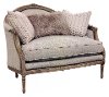 Traditional Persian Taupe Settee - Claudine