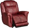 Red Leather-Match Power Glider Recliner - Brookings -2