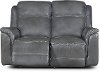 Pacific Charcoal Gray Leather-Match Power Reclining Loveseat