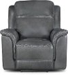 Pacific Charcoal Gray Leather-Match Power Recliner
