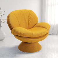 Rio Straw Yellow Pub Accent Chair - Comfort Chair