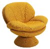 Rio Straw Yellow Pub Accent Chair - Comfort Chair -2