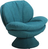 Rio Turquoise Blue Pub Accent Chair - Comfort Chair -2