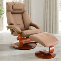 Sand Tan Top Grain Leather Cervical Pillow - Oslo-2