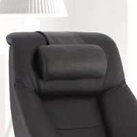 Espresso Brown Top Grain Leather Cervical Pillow - Oslo