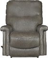 10-729/LB147874 Mushroom Brown Leather-Match Manual Rocker Recliner - Baylor-1