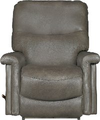 10-729/LB147874 Mushroom Brown Leather-Match Manual Rocker Recliner - Baylor