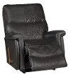 10-729/LB147878 Chocolate Brown Leather-Match Manual Rocker Recliner - Baylor-2