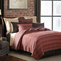 Soft Red and Chocolate Tones Rushmore King Bedding Collection-2