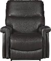 1HR-729/LB147878 Chocolate Brown Leather-Match Power Rocker Recliner - Baylor