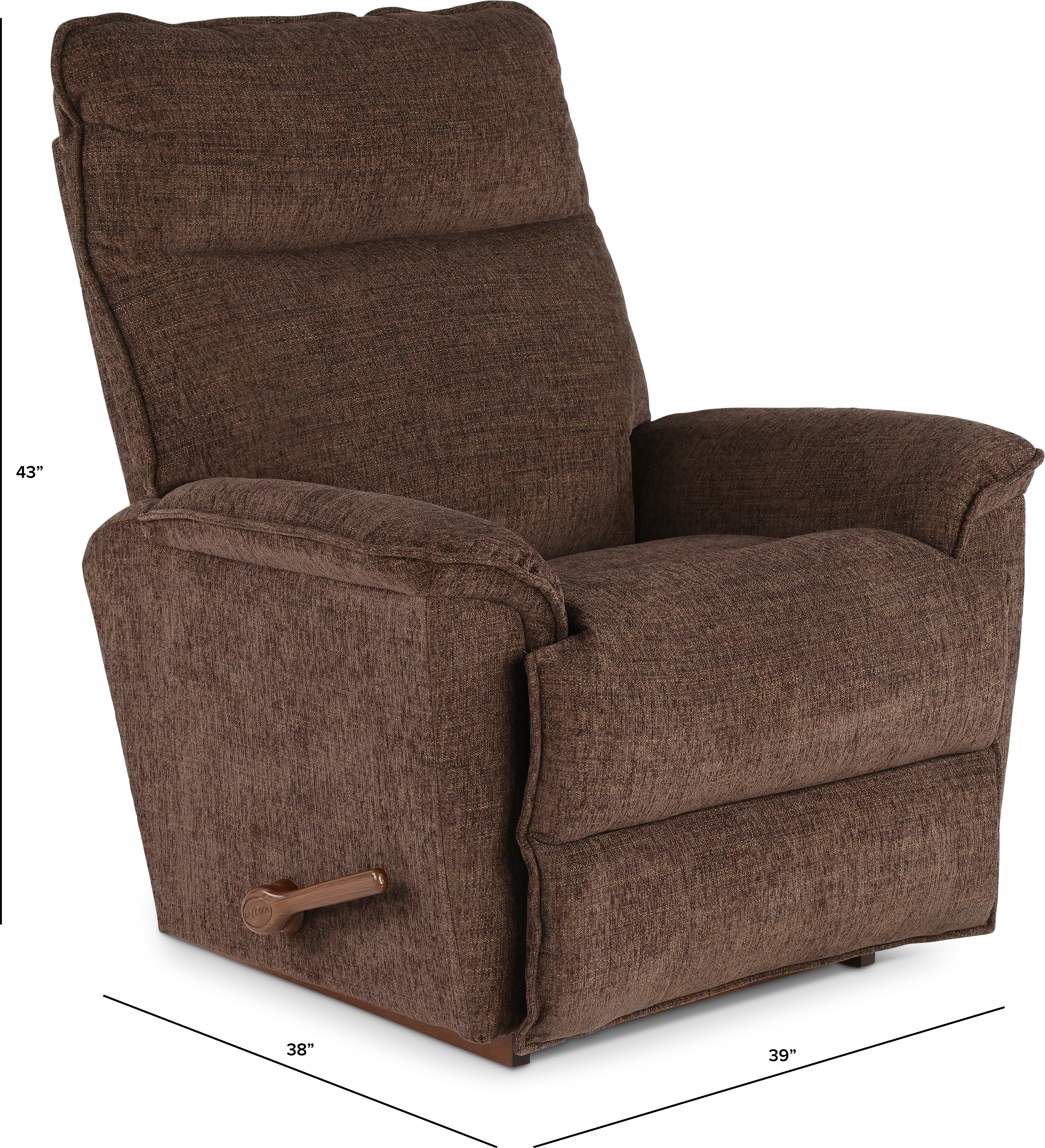 10-706/C144678 Victorious Java Brown Manual Rocker Recliner - Jay-4