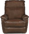 Sophia Chocolate Brown Leather-Match Manual Rocker Recliner - Jay -1