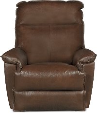 Sophia Chocolate Brown Leather-Match Manual Rocker Recliner - Jay