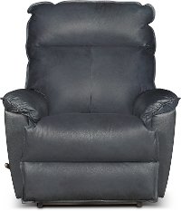 Sophia Admiral Blue Leather-Match Manual Rocker Recliner - Jay
