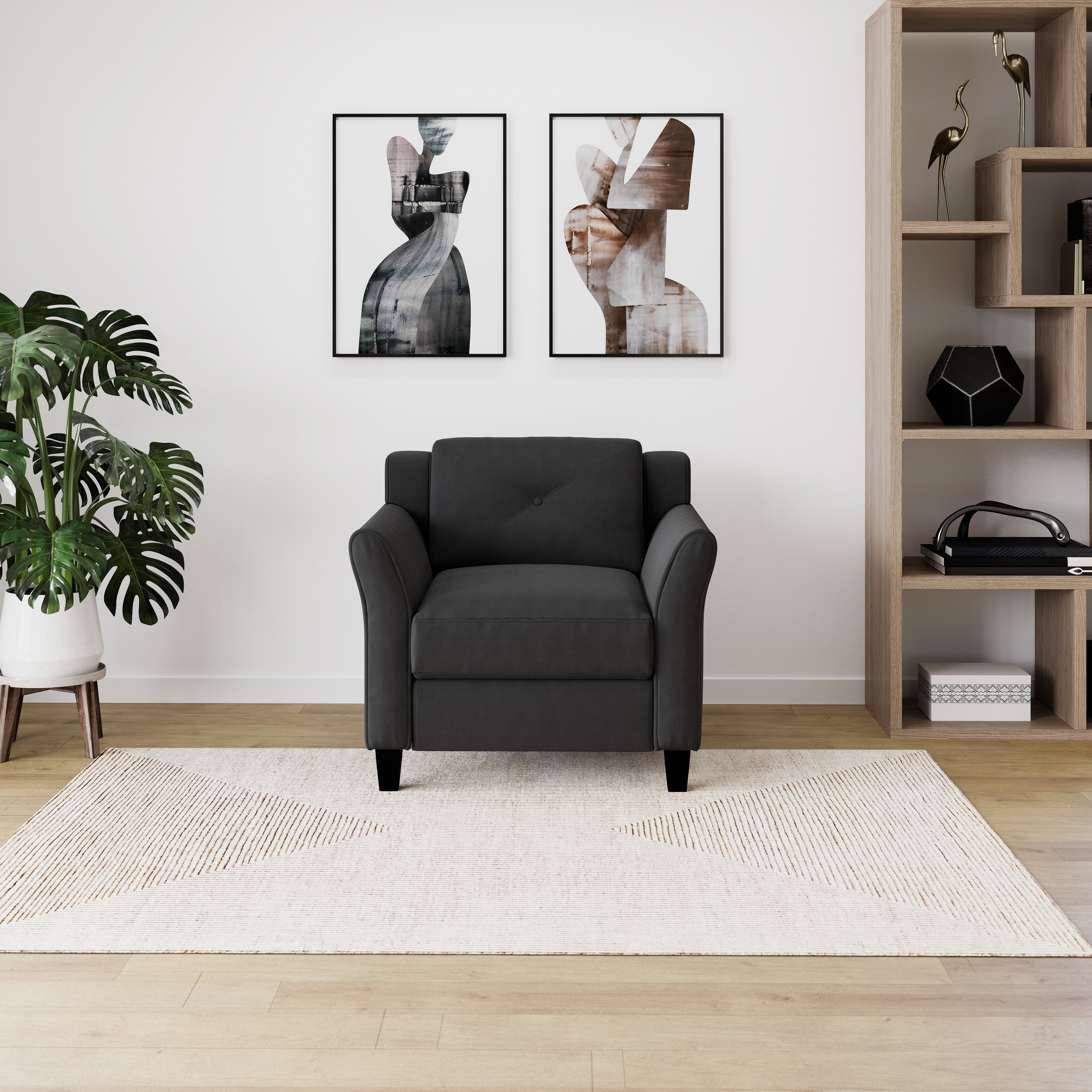 Contemporary Black Chair - Harvard-1