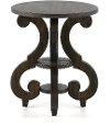 Weathered Pine Round End Table - Bellamy